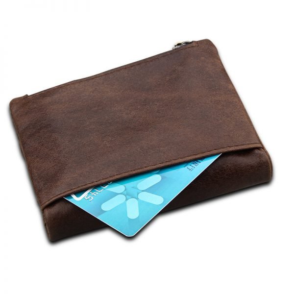 2018 Fashion Wallet Women Genuine Leather Wallets Female Hasp Double Zipper Design Coin Purse ID Card Holder Unisex Slim Wallet - Image 6