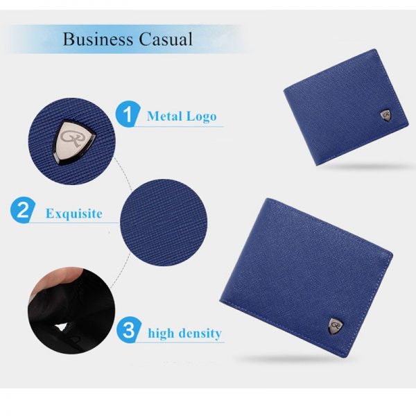 2018 New Men Wallets Fresh Fishon Designer's Purse Men Brand striped Card purse Mens Wallet Wholesale price - Image 6