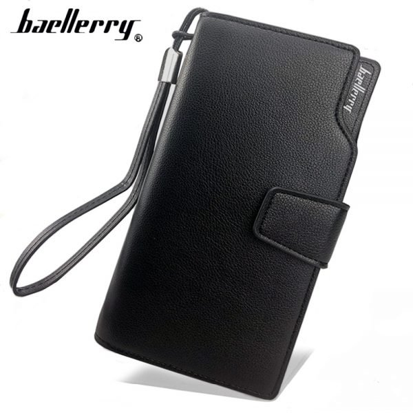 2019 Card Holder Men Wallets Business PU Leather Long Design Quality Fashion Casual Men Purse Zipper Multi-function Wallets - Image 2
