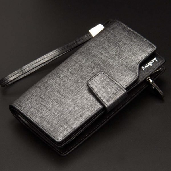 2019 Card Holder Men Wallets Business PU Leather Long Design Quality Fashion Casual Men Purse Zipper Multi-function Wallets - Image 6