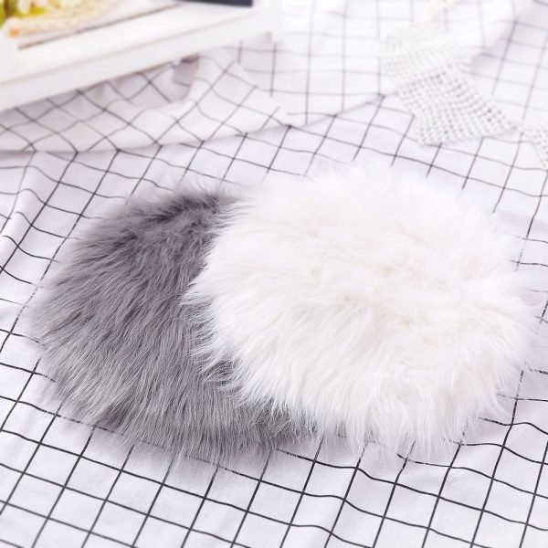 30*30CM Soft small Artificial Sheepskin Rug Chair Cover Bedroom Mat Artificial Wool Warm Hairy Carpet Seat Textil Fur Area Rugs - Image 2