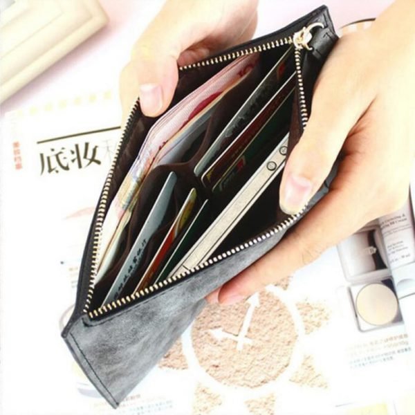 AUTEUIL PARIS Women's Purse Ladies Wallet Long Money Bags Simple Style Coin Purse Leather Thin Wallets Female Card Holder Solid - Image 5