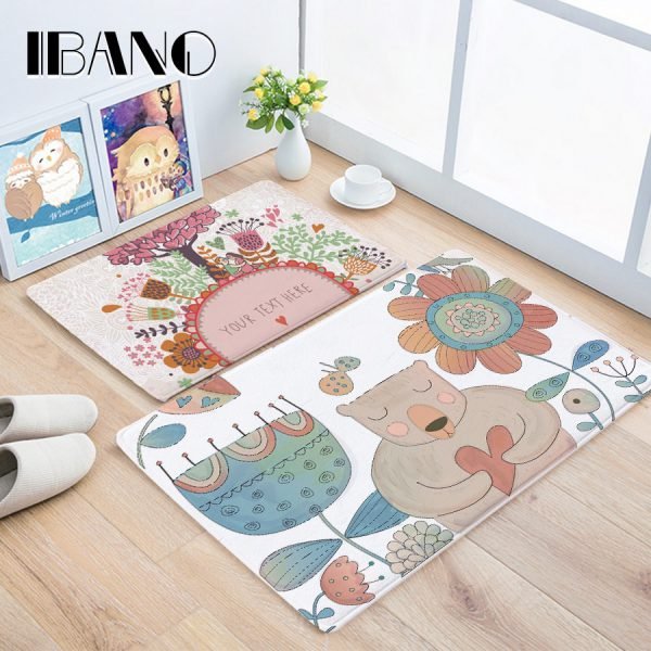 Bathroom Customized Mat Printed Bathroom Kitchen Carpets Doormats Floor Mat for Living Room Anti-Slip Tapete - Image 2