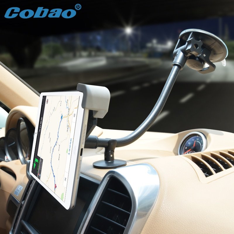 Cobao 7-11 inch long arm support tablet car navigation tablet PC holder accessories mount for car for Ipad mini pro Galaxy tab