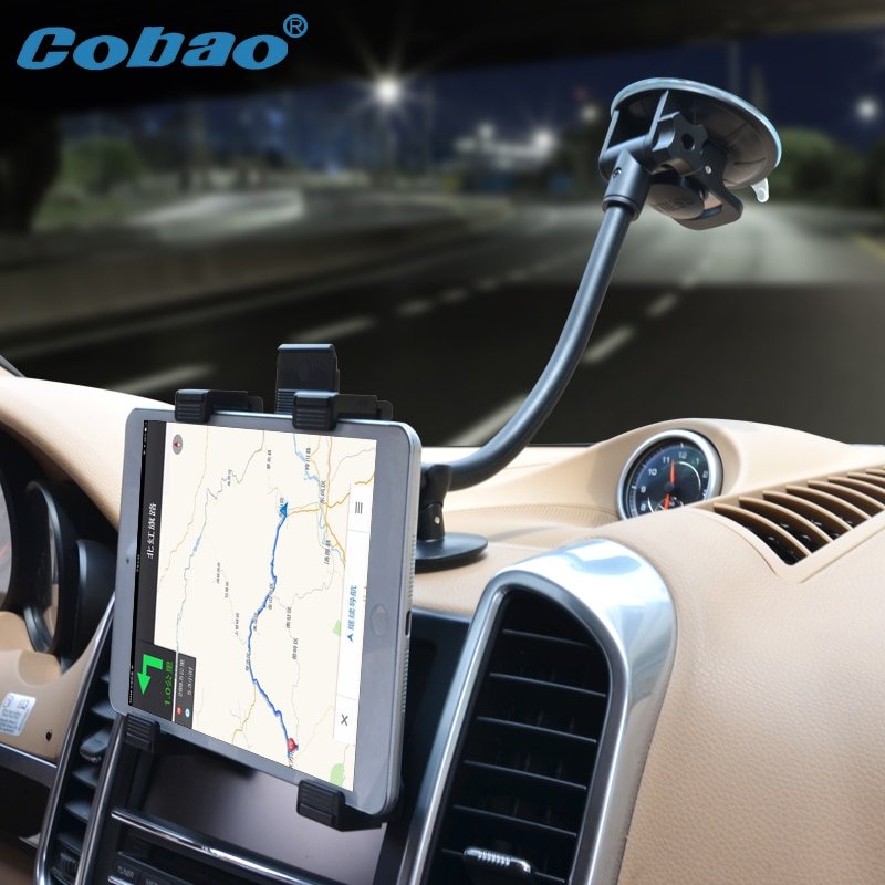 Cobao 7-11 inch long arm tablet stand navigation tablet holder accessories for car for Ipad stand Ipad mini pro Galaxy tab