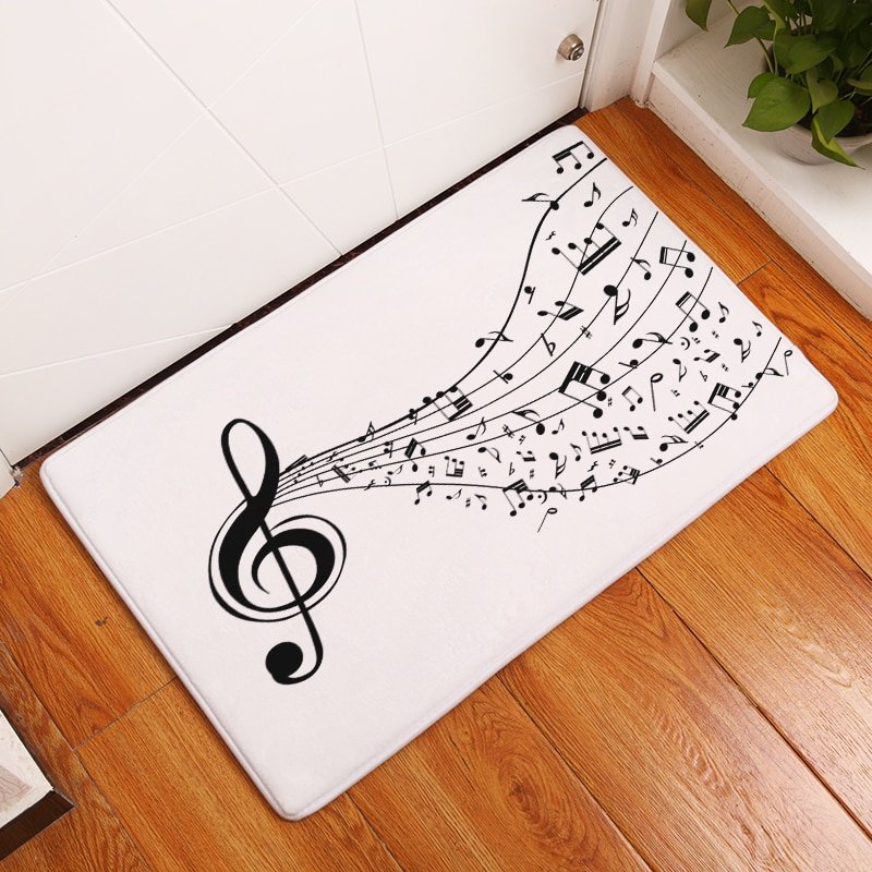 Doormat Carpets Creative Notes Print Mats Floor Kitchen Bathroom Rugs 40X60or50x80cm - Image 2