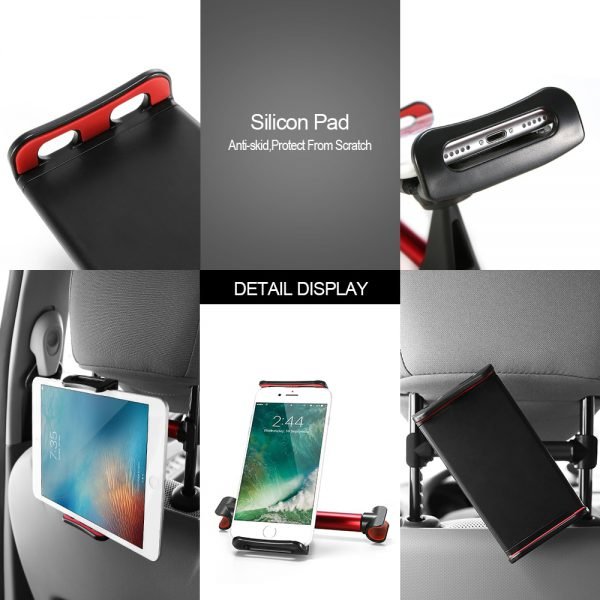 FLOVEME 4-11'' Universal Tablet Car Holder For iPad 2 3 4 Mini Air 1 2 3 4 Pro Back Seat Holder Stand Tablet Accessories in Car - Image 4