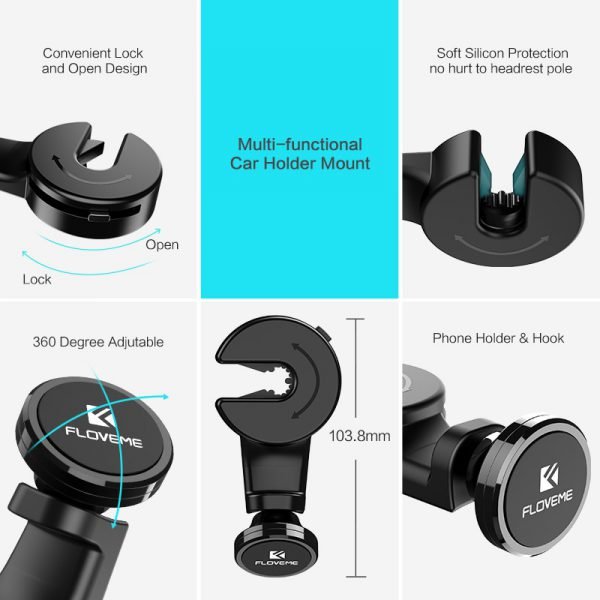 FLOVEME Universal Tablet Car Holder For iPad Air 1 2 Pro 9.7 10.5 Holder For Tablet in Car For Samsung Xiaomi Tablet Accessories - Image 6