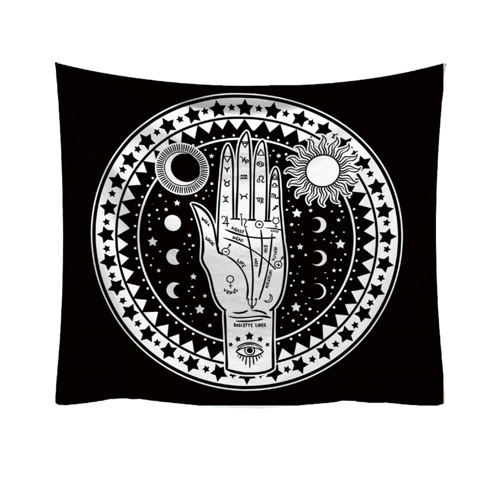 Fashion Tapestry Fresh Style Tarrot Sun Moon Pattern Blanket Mandala bohemian Decorative Hippie tapestry Home Decor