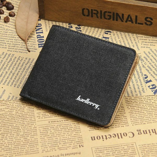 Hot Sale Fashion Men Wallets Quality Soft Linen Design Wallet Casual Short Style 3 Colors Credit Card Holder Purse Free Shipping - Image 4