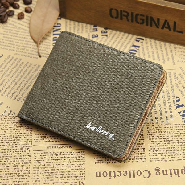 Hot Sale Fashion Men Wallets Quality Soft Linen Design Wallet Casual Short Style 3 Colors Credit Card Holder Purse Free Shipping - Image 5