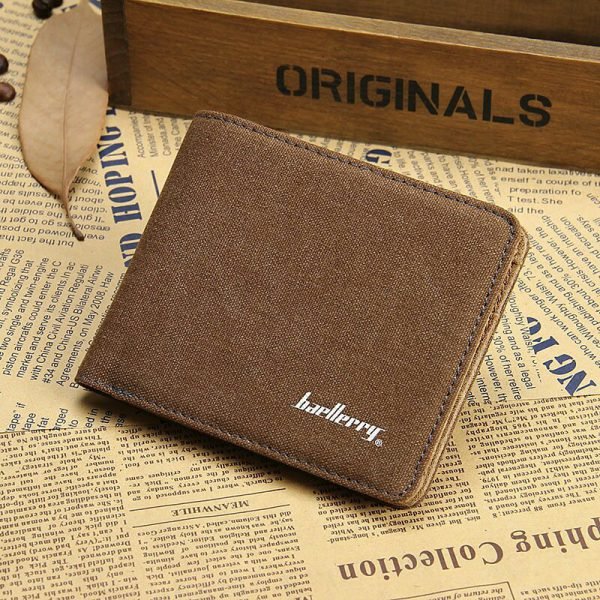 Hot Sale Fashion Men Wallets Quality Soft Linen Design Wallet Casual Short Style 3 Colors Credit Card Holder Purse Free Shipping - Image 6