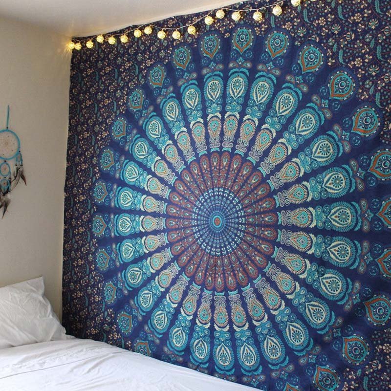 Indian Mandala Tapestry Wall Hanging Sandy Beach Throw Rug Blanket Camping Tent Travel Mattress Sleeping Pad Mandala Tapestry - Image 4