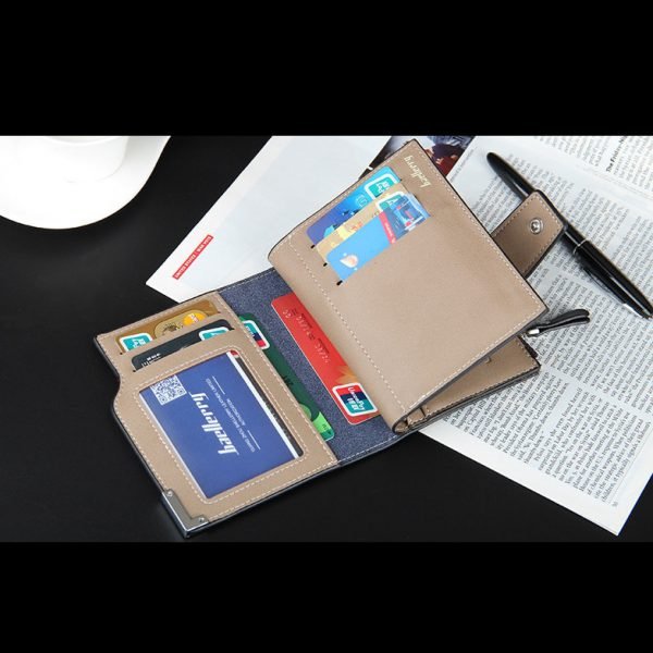 New Wallet Baellerry brand Short men Wallets PU Leather male Purse Card Holder Wallet Fashion man Zipper Wallet men Coin bag - Image 3