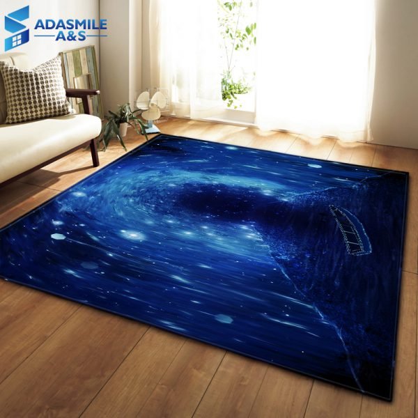 Nordic Carpets Soft Flannel 3D Printed Area Rugs Parlor Galaxy Space Mat Rugs Anti-slip Large Rug Carpet for Living Room Decor - Image 2