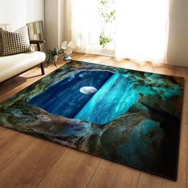 Nordic Carpets Soft Flannel 3D Printed Area Rugs Parlor Galaxy Space Mat Rugs Anti-slip Large Rug Carpet for Living Room Decor - Image 3