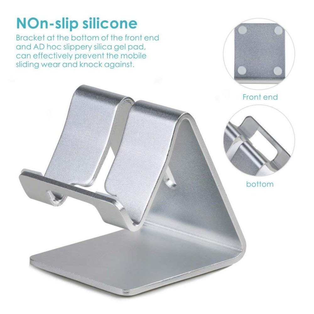 Portefeuille Aluminum Metal Phone Stand for Desk iPhone X 7 8 Plus 6S iPad Pro Xiaomi Mi Pad 4 Samsung Tablet Holder Accessories - Image 3