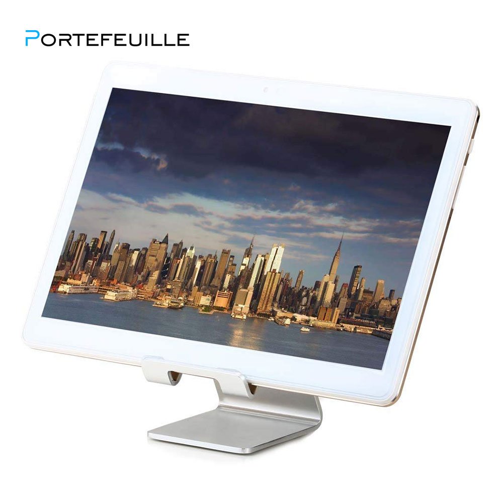 Portefeuille Aluminum Metal Phone Stand for Desk iPhone X 7 8 Plus 6S iPad Pro Xiaomi Mi Pad 4 Samsung Tablet Holder Accessories