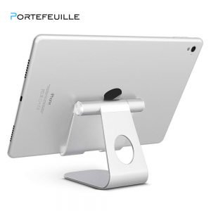 Portefeuille For iPad Pro Tablet Stand Adjustable Aluminum Metal Phone Holder For iPad Air 2 Samsung Tablet Soporte Accessories