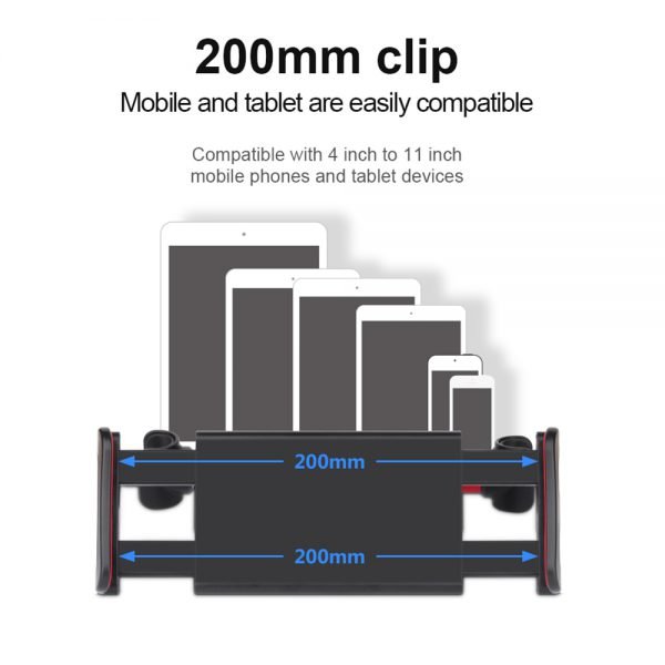 Powstro 4-11 Inch Tablet Car Holder Universal Tablet Phone Stand For iPad 2 3 4 Mini Back Seat Holder Tablet Accessories in Car - Image 4