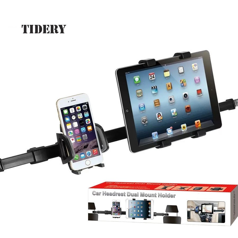 Universal Tablet Car Holder Phone Mount Car Back Seat Headrest Dual Mount Stand Car Accessories For iPad Xiaomi Samsung Lenovo - Image 2