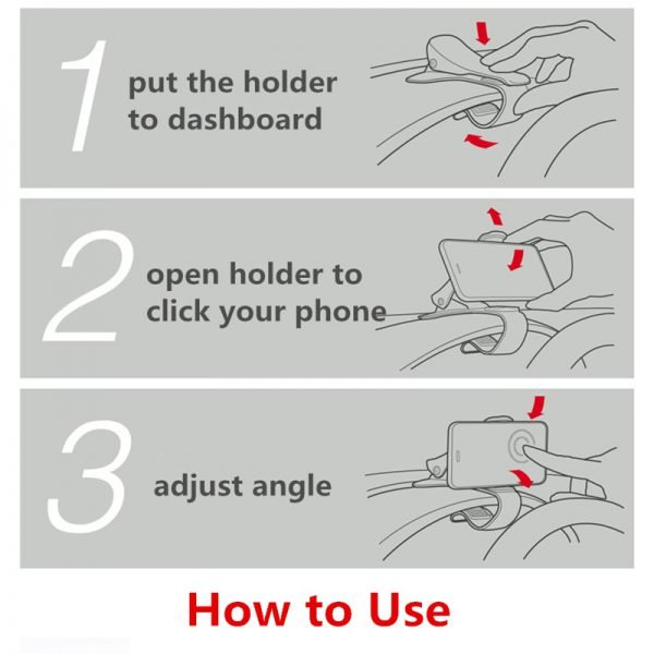 Universal car dashboard holder stand hud design clip smartphone car holder mobile phone accessories cell phone tablet stand - Image 5