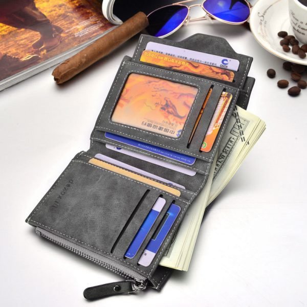 Wallet Men Soft Leather wallet with removable card slots multifunction men wallet purse male clutch top quality ! - Image 4