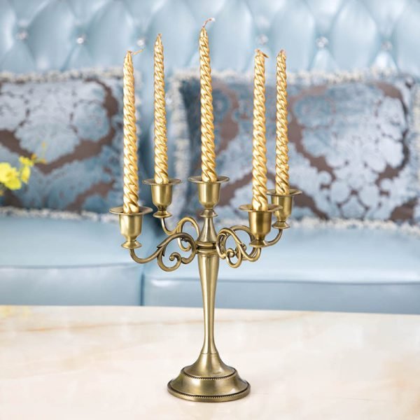 1 PC Wedding Party Table Decoration Gold Candlestick Black Bronze Candelabra Centerpieces Europe Style Home Decor Candle Holders - Image 5