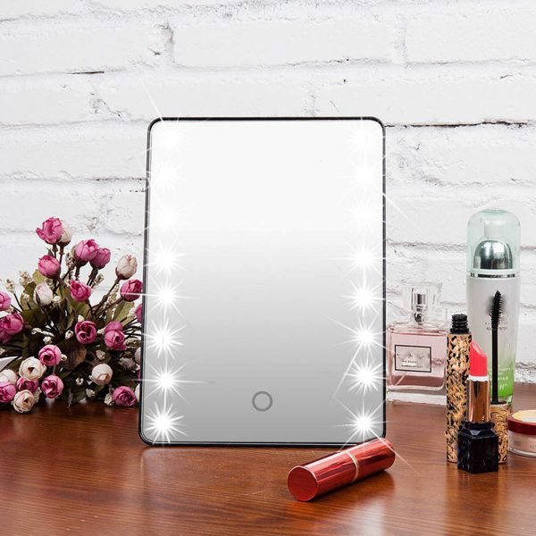 16 LED Lighted Makeup Mirror With Light Lamp Portable Touch Screen Cosmetic Mirror Beauty Desktop Vanity Table Stand Mirrors - Image 6