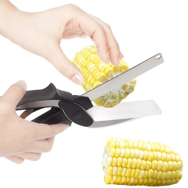 2 In 1 Kitchen Knives Kitchen Meat Scissors Knife&Board Stainless Steel Kitchen Knife Meat Potato Cheese Vegetable Cutter - Image 6