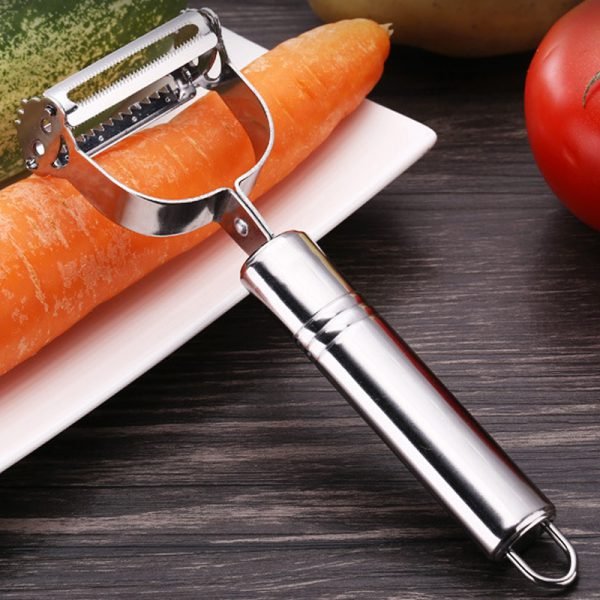 2 in1 Stainless Steel Potato Grater Julienne Peeler Kitchen Accessories Vegetables Peeler Double Planing Grater Kitchen Tools - Image 2