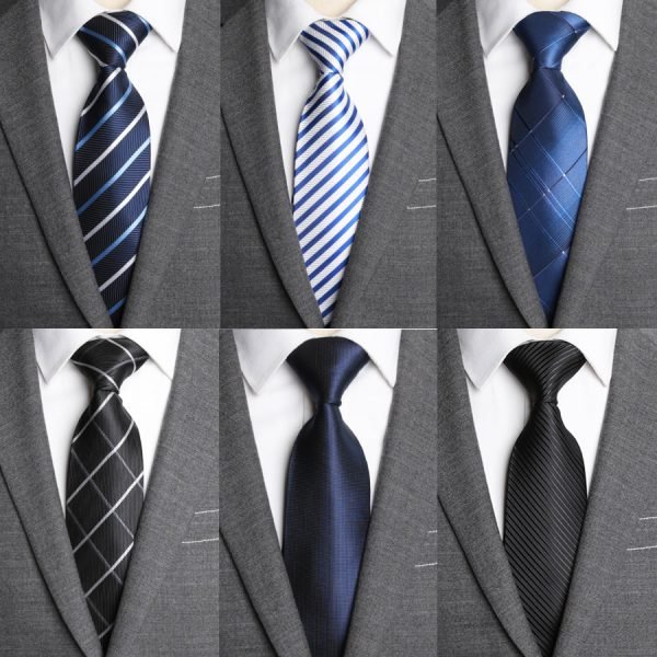 20 Style Formal Ties Business Vestidos Wedding Classic Men's Tie Stripe Grid 8cm Corbatas Dress Fashion Accessories Men Necktie - Image 2