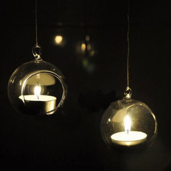 2018 Hot Sale Creative Crystal Glass Hanging Candle Holder Candlestick Home Wedding Party Dinner Decor Romantic Candlestick - Image 2