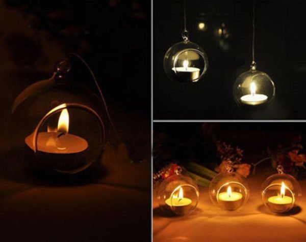 2018 Hot Sale Creative Crystal Glass Hanging Candle Holder Candlestick Home Wedding Party Dinner Decor Romantic Candlestick - Image 3
