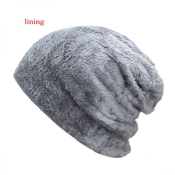 2018 Men Beanies Knit Hat Winter Cap For Man knitted Cap Boys Thicken Hedging Cap Balaclava Skullies Fashion Warm knit Beanie - Image 2