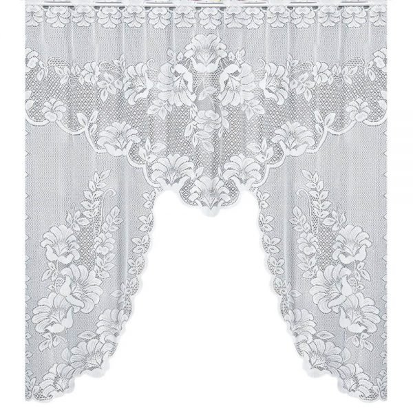 2018 New Arrival Vintage Style Lace Coffee Curtain Kitchen Curtain Vintage Style Window Scarf ation Home Decoration Hot Sell - Image 3