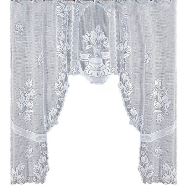 2018 New Arrival Vintage Style Lace Coffee Curtain Kitchen Curtain Vintage Style Window Scarf ation Home Decoration Hot Sell - Image 4