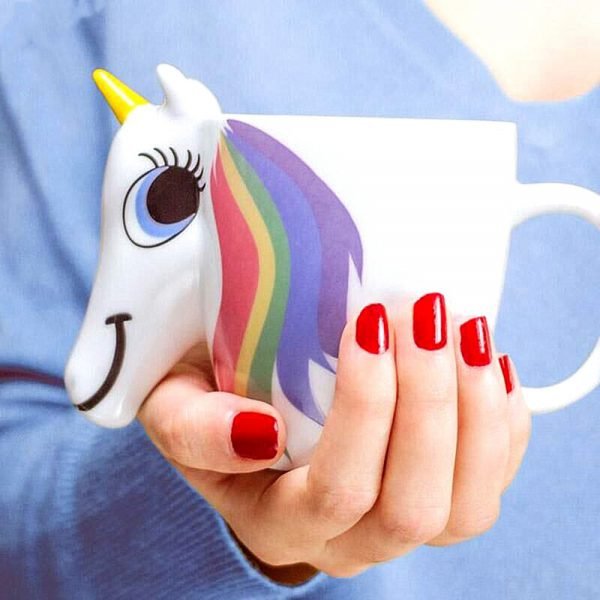 300ML 3D Color Changing Ceramic Mug Temperature Unicorn Coffee Tea Milk Hot Water Cup Drinkware Colour Novetly Christmas Gift - Image 2