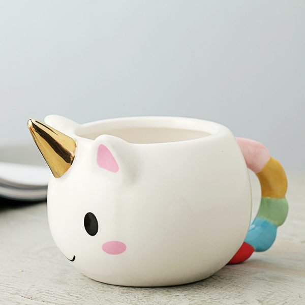 300ml 3D Unicorn Mug Creative Ceramic Coffee tea Cup Cute Cartoon Unicorn Mugs Novelty gifts Porcelain milk Cup for office - Image 4