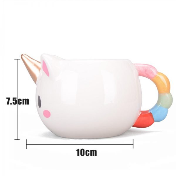 300ml 3D Unicorn Mug Creative Ceramic Coffee tea Cup Cute Cartoon Unicorn Mugs Novelty gifts Porcelain milk Cup for office - Image 6