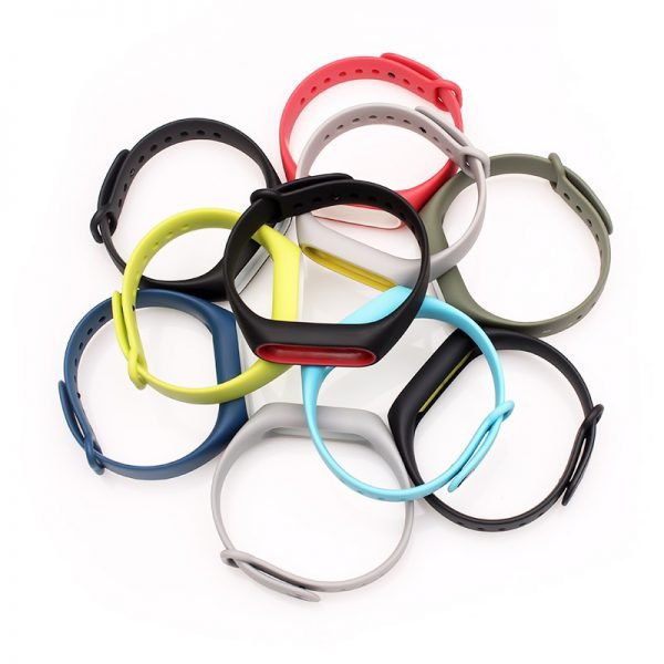 BOORUI Double color mi band 2 accessories pulseira miband 2 strap replacement silicone wriststrap for xiaomi mi2 smart bracelet - Image 4