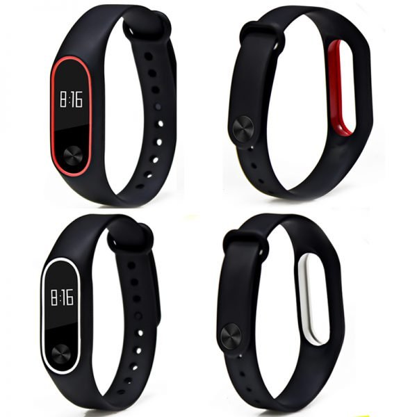 BOORUI Double color mi band 2 accessories pulseira miband 2 strap replacement silicone wriststrap for xiaomi mi2 smart bracelet - Image 6