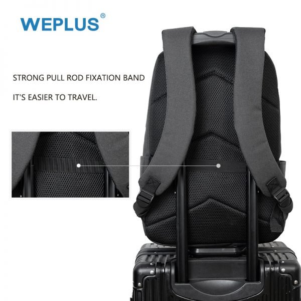 Backpack 15.6 inch Laptop USB Charging Casual Style Waterproof Bag Men's Women's Anti Thief Multifunction WEPLUS Female Backbag - Image 3