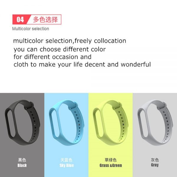 Bracelet for Xiaomi Mi Band 3 Sport Strap watch Silicone wrist strap For xiaomi mi band 3 accessories bracelet Miband 3 Strap - Image 4