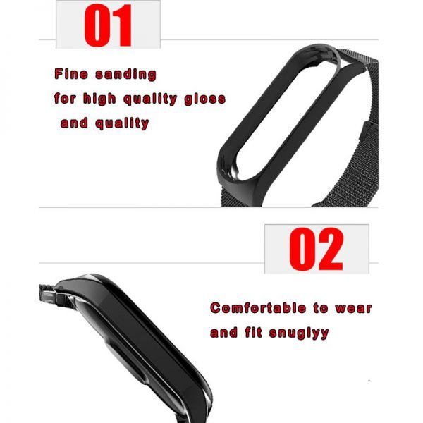 Bracelet for Xiaomi Mi Band 3 Strap watch metal/Silicone wrist strap For xiaomi mi band 3 accessories bracelet Miband 3 Strap - Image 2