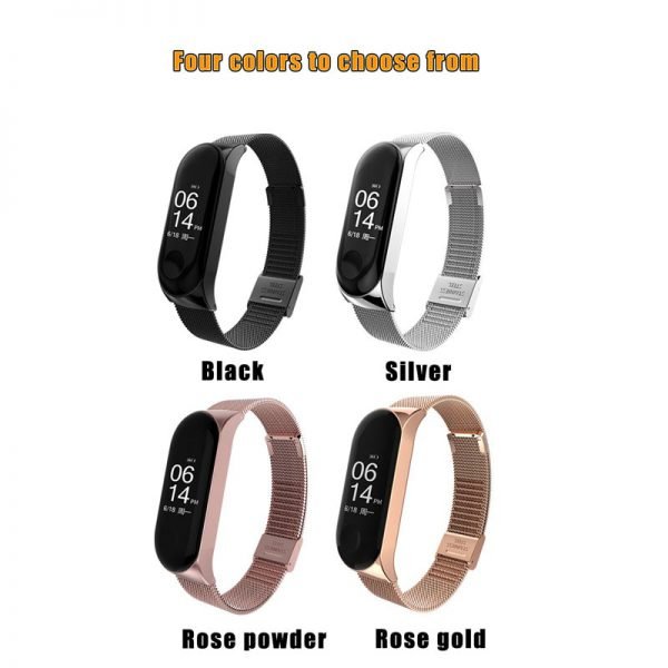 Bracelet for Xiaomi Mi Band 3 Strap watch metal/Silicone wrist strap For xiaomi mi band 3 accessories bracelet Miband 3 Strap - Image 3