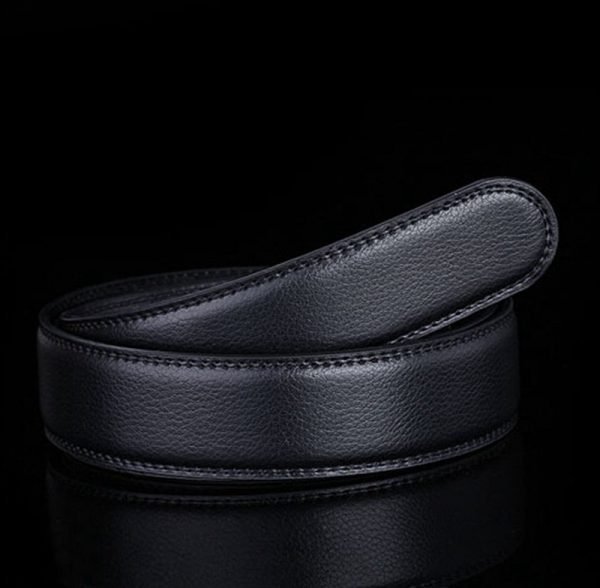 Brand No Buckle 3.5cm Wide Genuine Leather Automatic Belt Body Strap Without Buckle Belts Men Good Quality Male Belts - Image 2