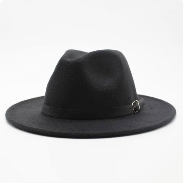 Brand oZyc Winter Autumn Imitation Woolen Women Men Ladies Fedoras Top Jazz Hat European American Round Caps Bowler Hats - Image 5