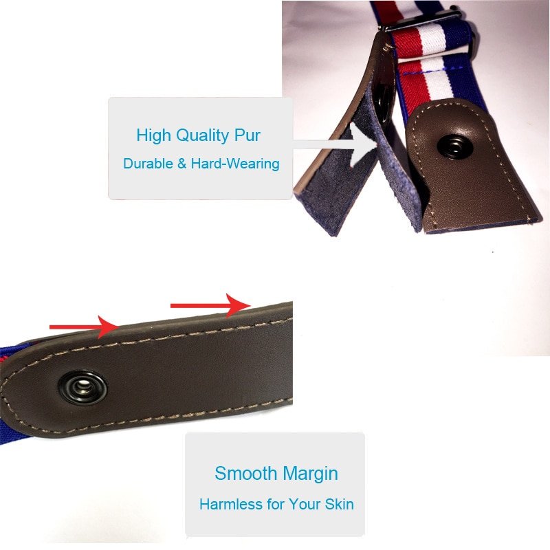 Buckle-Free Elastic Belt Buckle Free No Buckle Stretch Belt Women's Plus Belts for Jeans Pants Dresses - Image 5