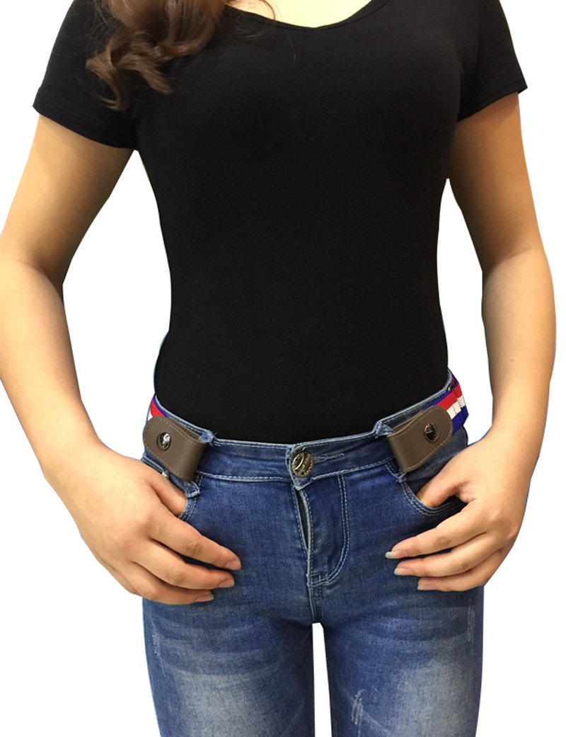 Buckle-Free Elastic Belt Buckle Free No Buckle Stretch Belt Women's Plus Belts for Jeans Pants Dresses - Image 6